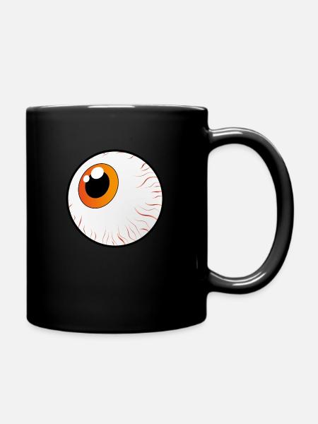 Auge - Tasse einfarbig - Schwarz