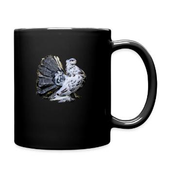 Taube - Tasse einfarbig - Schwarz - Rechts