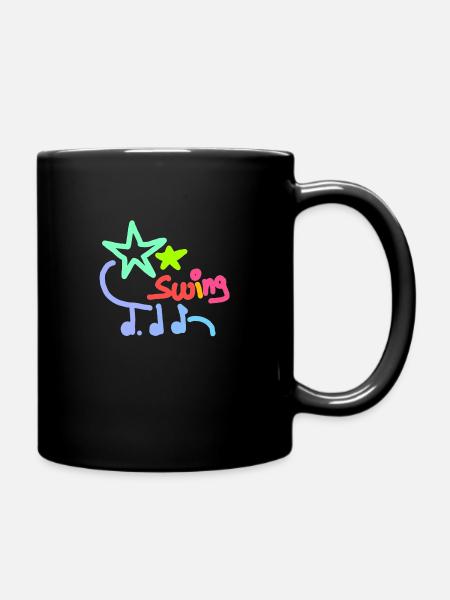 Swing ♩♩♪ - Tasse einfarbig - Schwarz
