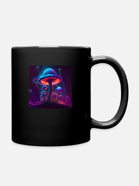 Pilz4 - Tasse einfarbig - Schwarz