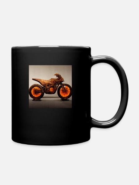 motor bike - Full Colour Mug - black