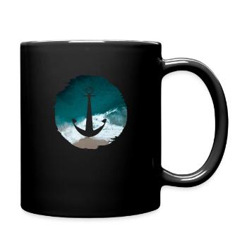 Sea Water Beach - Full Colour Mug - black - Right