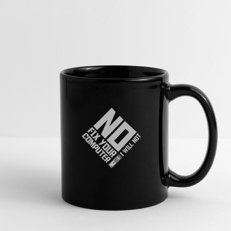not fix your computer Tasse einfarbig