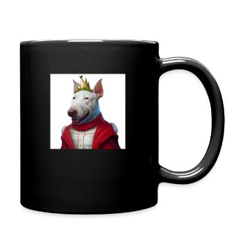 christmas bullterier - Tasse einfarbig - Schwarz - Rechts