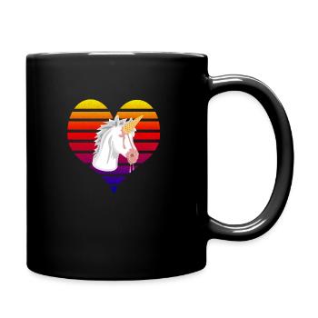 Licorne - Mug uni - noir - Droite