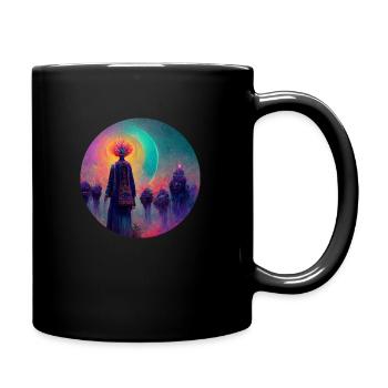 Flowerhead - Tasse einfarbig - Schwarz - Rechts