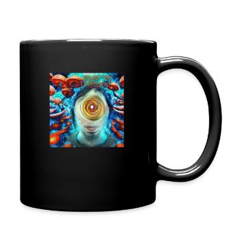 Auge M Trippin 06 - Tasse einfarbig - Schwarz - Rechts