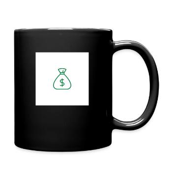 Geldbeutel Design (Print) Herren/Damen/Kinder/Baby - Tasse einfarbig - Schwarz - Rechts