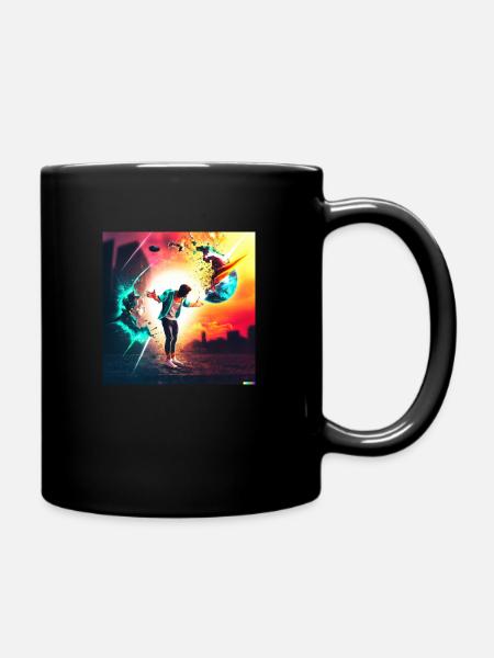 Crazy Eights - Mug uni - noir