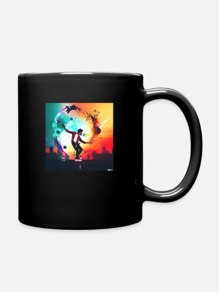 Crazy Eights - Mug uni - noir