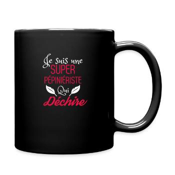 Super pépiniériste qui déchire - Mug uni - noir - Droite
