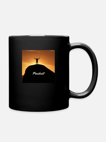Freiheit - Tasse einfarbig - Schwarz