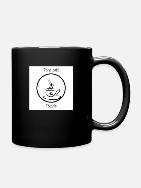 Tcho café - Mug uni - noir