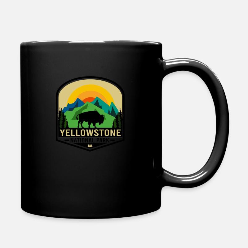 Yellowstone National Park - Full Colour Mug - black