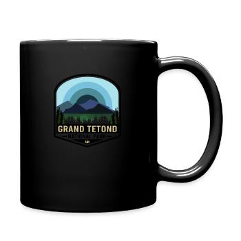 Grand Tetond Nationalpark - Tasse einfarbig - Schwarz - Rechts