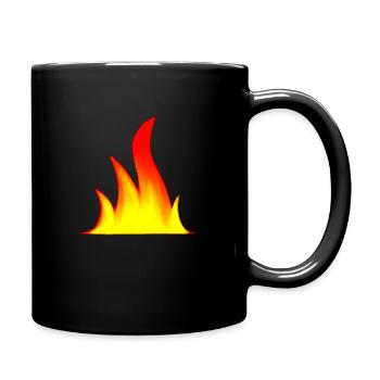 Campfire Camping Nature Falmmen Fire Flame 6 - Full Colour Mug - black - Right