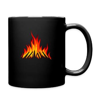 Feu de camp Camping Nature Falmmen Flamme de feu 1 - Mug uni - noir - Droite