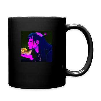 Schnecken Liebe in Japan - Tasse einfarbig - Schwarz - Rechts