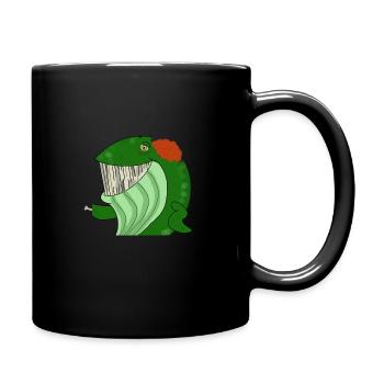 Zombie Whale - Tasse einfarbig - Schwarz - Rechts
