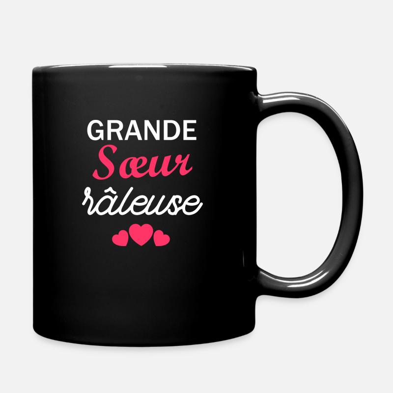 grande sœur râleuse / humour râleuse - Mug uni - noir