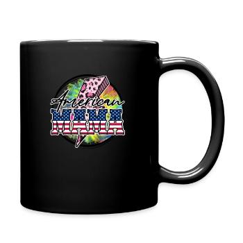 Maman américaine - Mug uni - noir - Droite