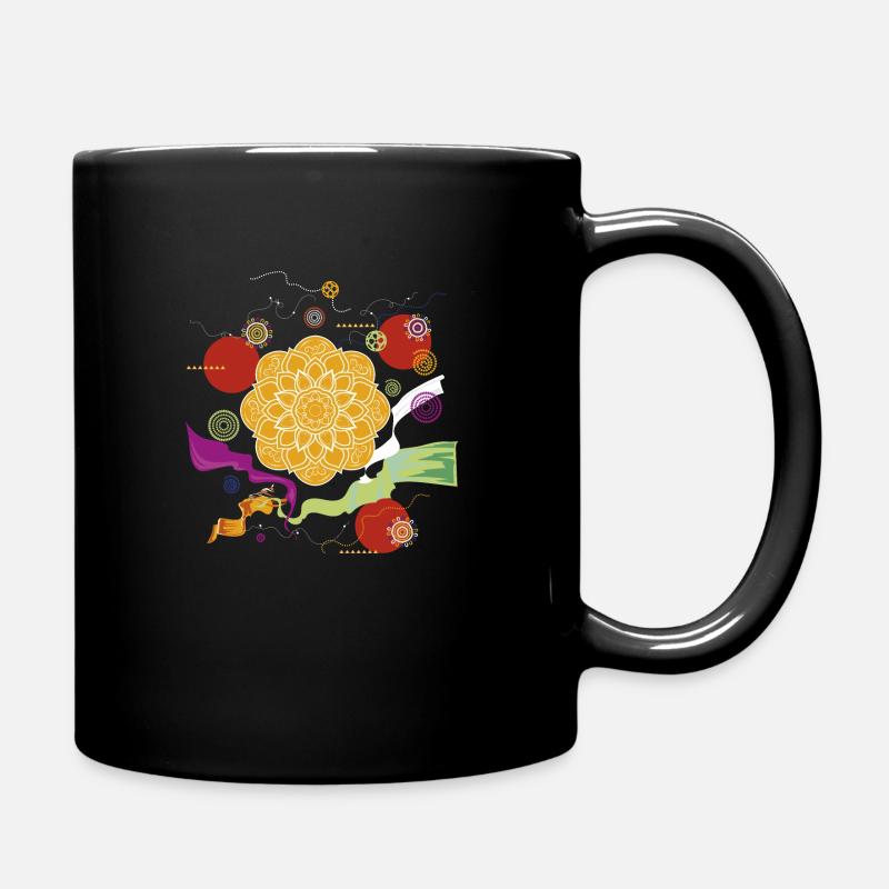 Energie und Lebensfreude - Tasse einfarbig - Schwarz