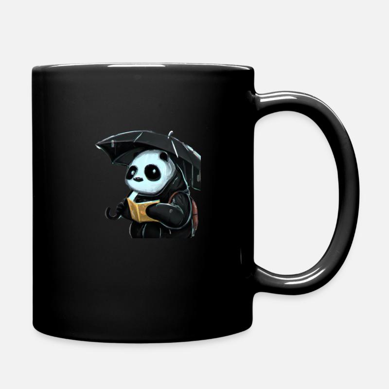 A Reading panda - Full Colour Mug - black