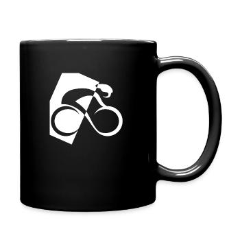 logo vélo - Mug uni - noir - Droite