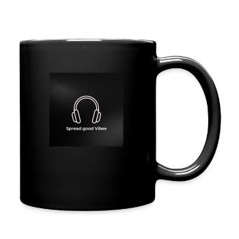 Spread good Vibes - Tasse einfarbig - Schwarz - Rechts
