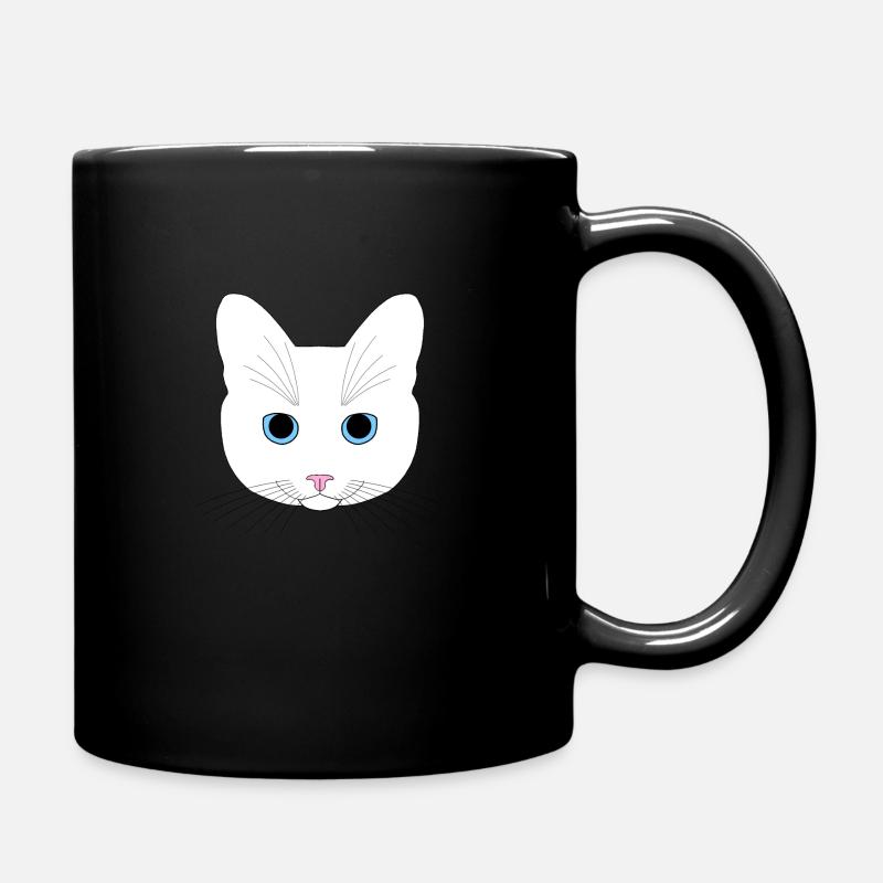 Chat blanc - Mug uni - noir