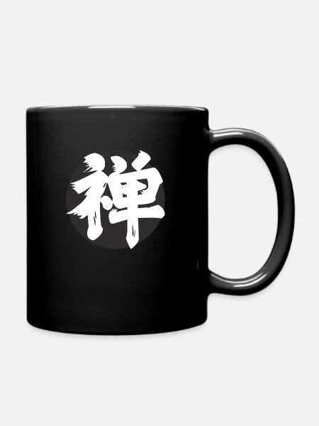 Zen Kanji Black Smoky - Full Colour Mug - black