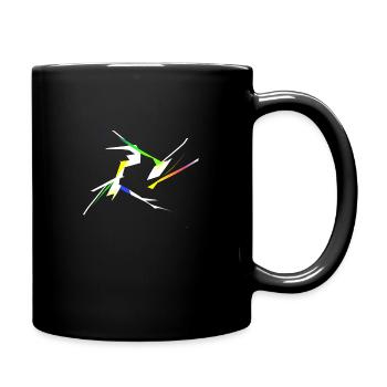Modern Art - Tasse einfarbig - Schwarz - Rechts