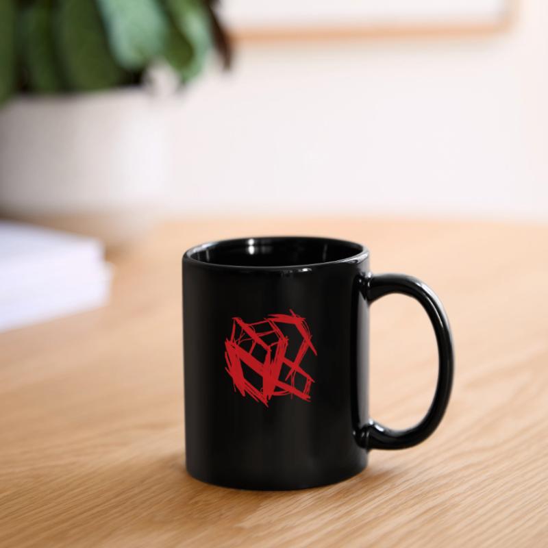 Cube rouge abstrait - Cube rouge Mug uni