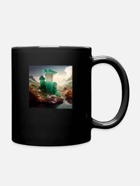 Le pays des cristaux de champignons - Mug uni - noir
