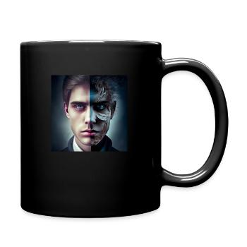 Une personne à deux visages - Mug uni - noir - Droite