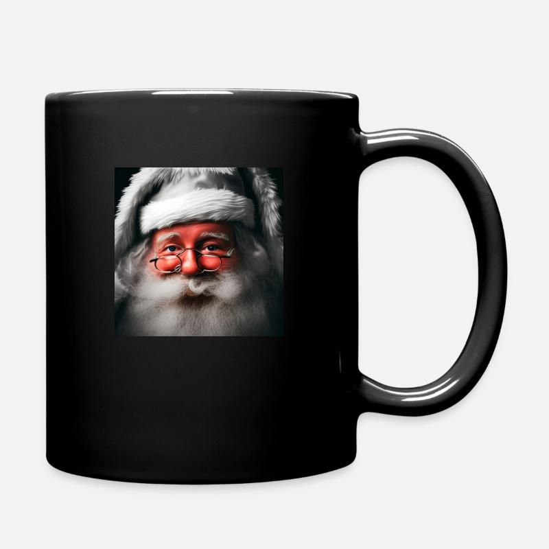 Weihnachtsmann - Tasse einfarbig - Schwarz