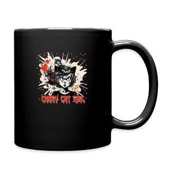 Polkatrash Crasy Cat Fille - Mug uni - noir - Droite