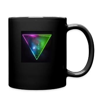 Triangle cityscape Tokio neon lights at night - Tasse einfarbig - Schwarz - Rechts