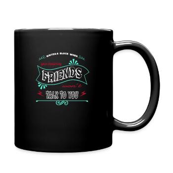 writing school sayings cycling birthday present - Full Colour Mug - black - Right
