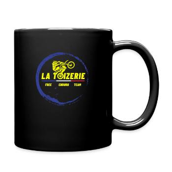 Toizerie jaune et bleu - Mug uni - noir - Droite