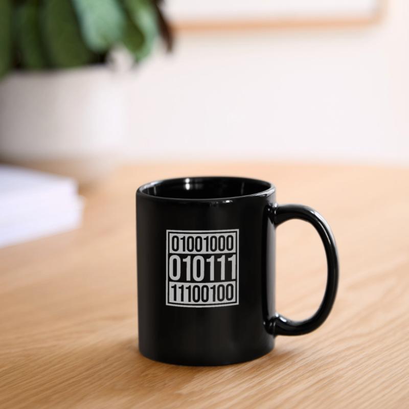 Langage de programme de code binaire Mug uni