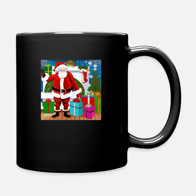 Santa Claus - Full Colour Mug - black