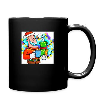 Coffee Santa Claus - Full Colour Mug - black - Right