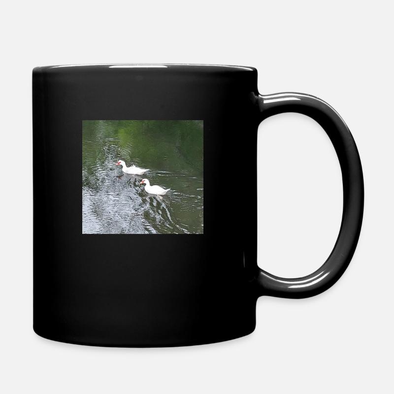 Entenpaar - Tasse einfarbig - Schwarz