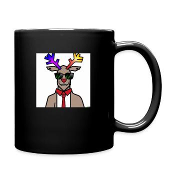 ultra cooler gigolo weihnachts rentier - Tasse einfarbig - Schwarz - Rechts