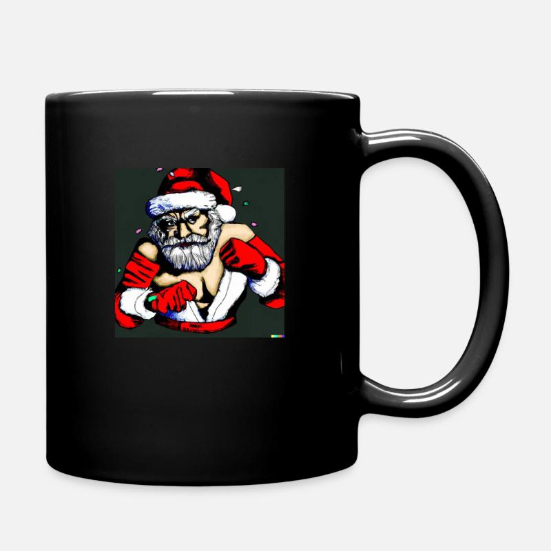 Christmas Boxer - Full Colour Mug - black