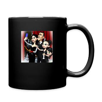 Famille d’Halloween - Mug uni - noir - Droite
