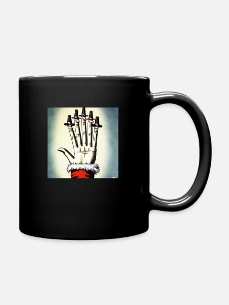Aiguille casquette de Noël - Mug uni - noir