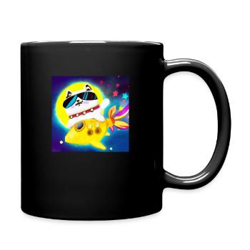 Mr. Snuggles - Tasse einfarbig - Schwarz - Rechts