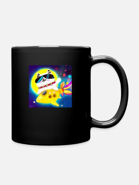 Mr. Snuggles - Tasse einfarbig - Schwarz